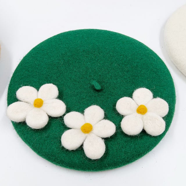 green-flower-beret-retro-vixen